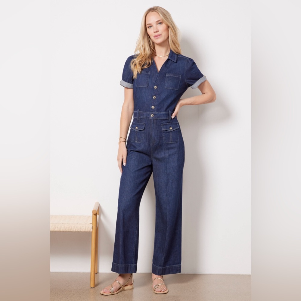 NWT Denim Paige Darla Jumpsuit